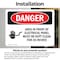Signmission Electrical Panel Keep Clear Danger Sign, Vinyl Decal, 10in W x 7in L, 2PK OS-2PACK-DS-D-710-L-1030 - alternate 7